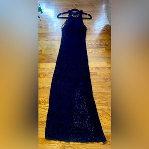 Black floor length dress